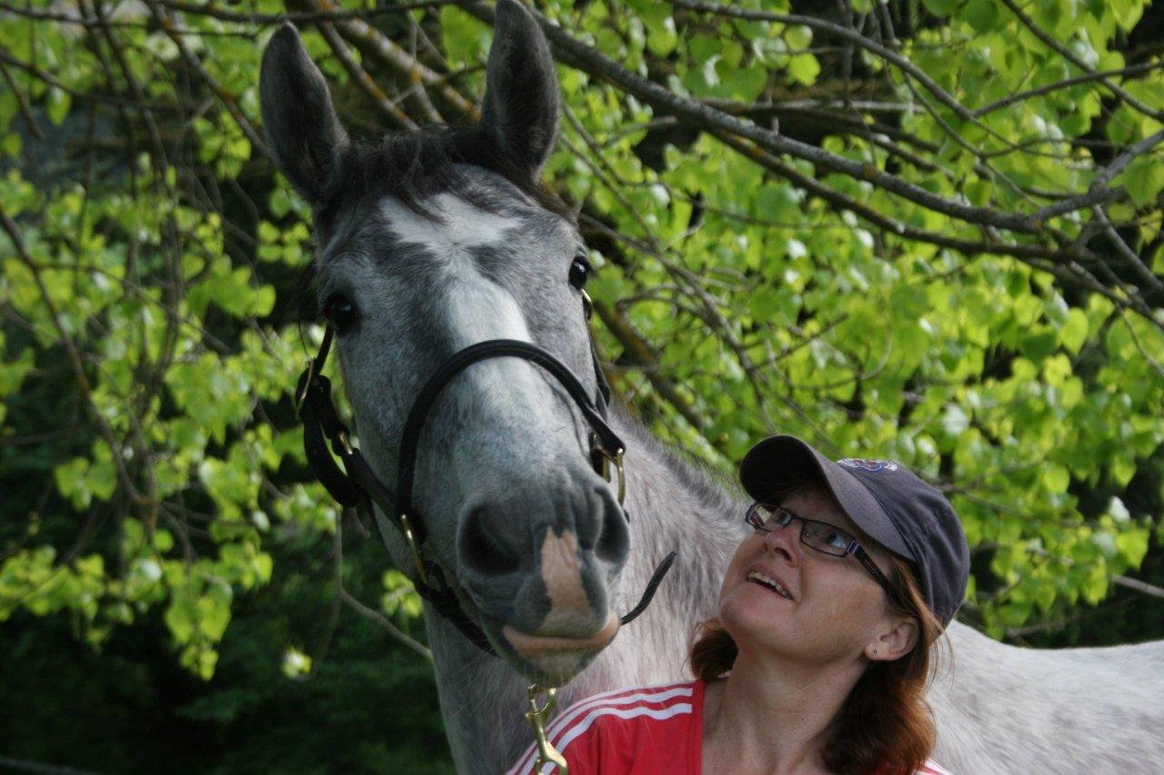 Charlene with Merlin the horse